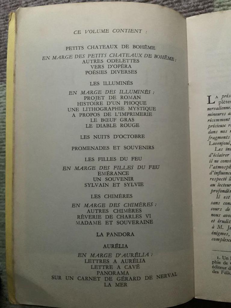 [USED] Gerard Nerval "Collected Works Volume 1" French original, Classical Garnier edition
