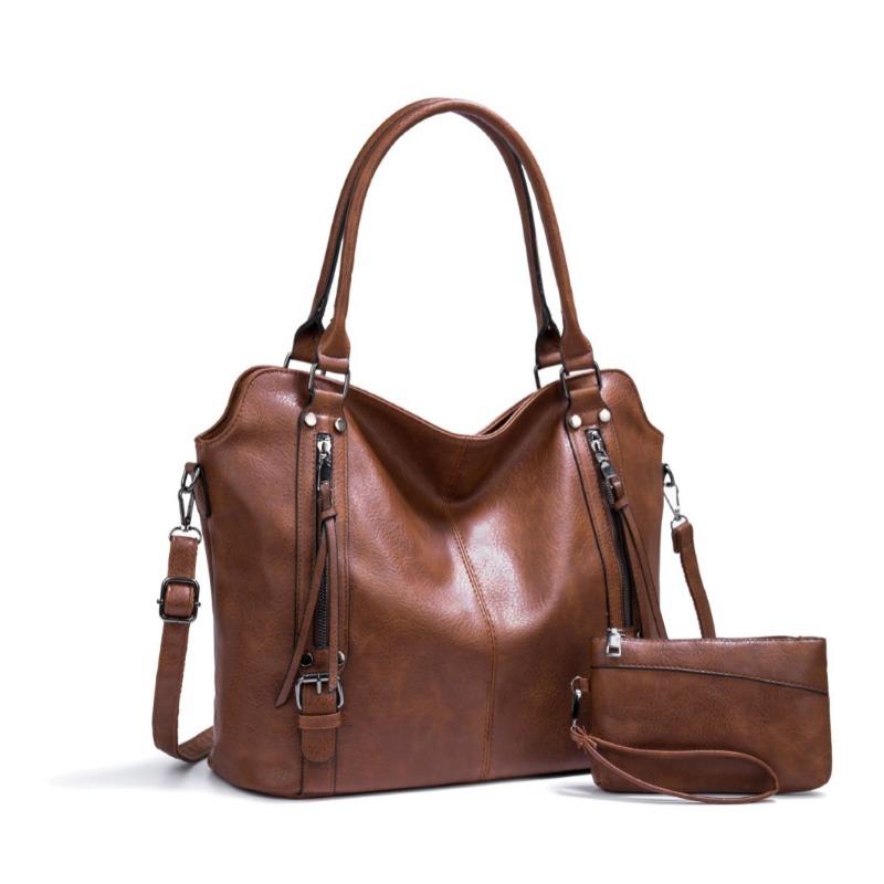 New women's bag large bag portable tote bag soft leather large capacity shoulder messenger women's bag