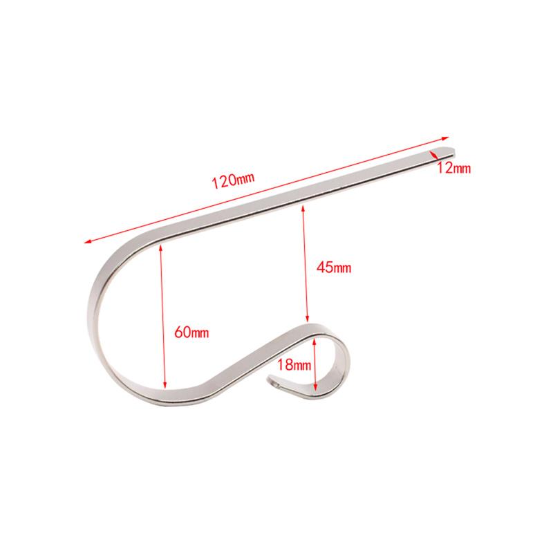 

Iron Christmas Sock Hooks Fireplace Hanger Metal Clips Xmas Stocking Holder Rack Christmas Party Tree Hanging Hooks 12x8cm