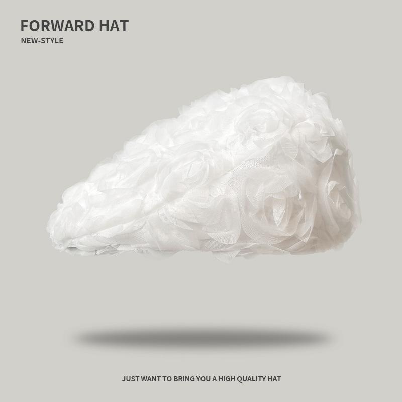 

Весенний и летний нишевый темпераментный розовый кепка-уточка женская M（56-58cm）