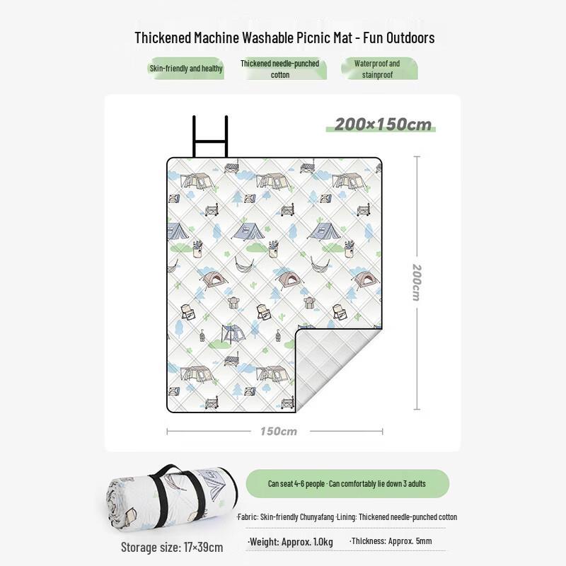 Tri-polar Outdoor Picnic Mat