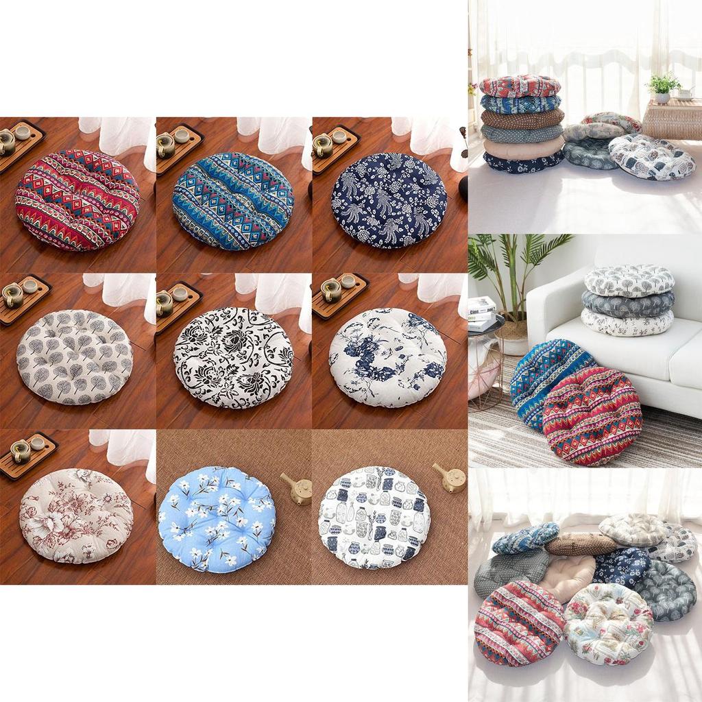 Luxurious Round Cushion Patio Tatami Meditation Mat Seat Pillow With Soft Touch Feeling