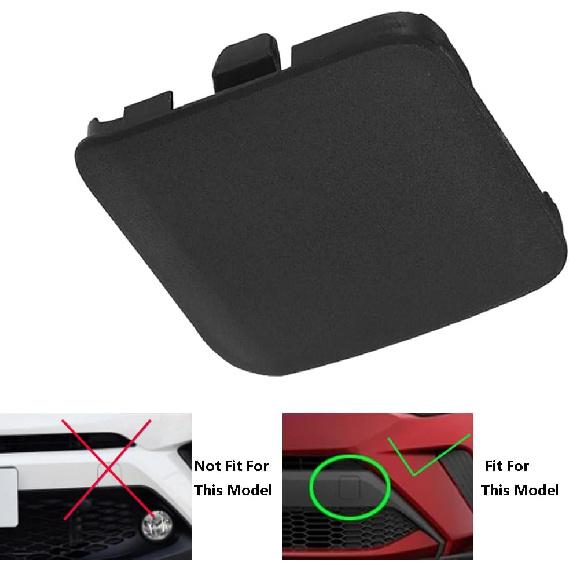 Front Bumper Tow Hook Towing Eye Cover Cap, Compatible with Toyota CHR 2021-2022, OE: 52128-F4200 Black