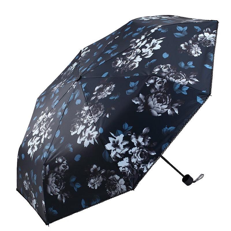 Paradise Ink Peony 3-Fold UV Protection Umbrella