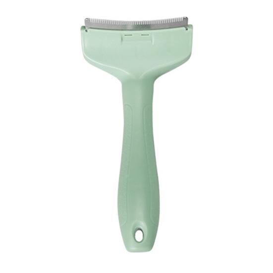 V-Tooth Deshedding Comb Pet Hair Removal Grooming Brush 1mm Teeth Shedding Comb with Ergonomic Handle for Dogs Cats