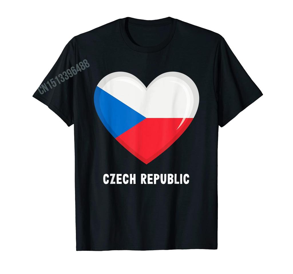 Men Women T Shirt More Design Czech Republic Lion Coat of Arms Graphic TShirt Map Tops 100 Cotton Tees