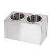 Countertop Silverware Holder Stainless Steel Countertop Utensils Organizer for Forks Spoons Chopsticks