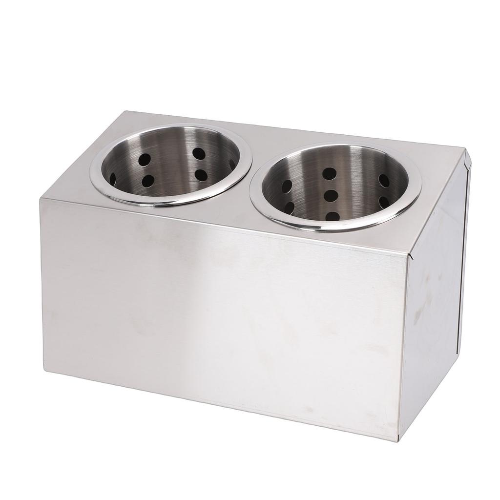 Countertop Silverware Holder Stainless Steel Countertop Utensils Organizer for Forks Spoons Chopsticks