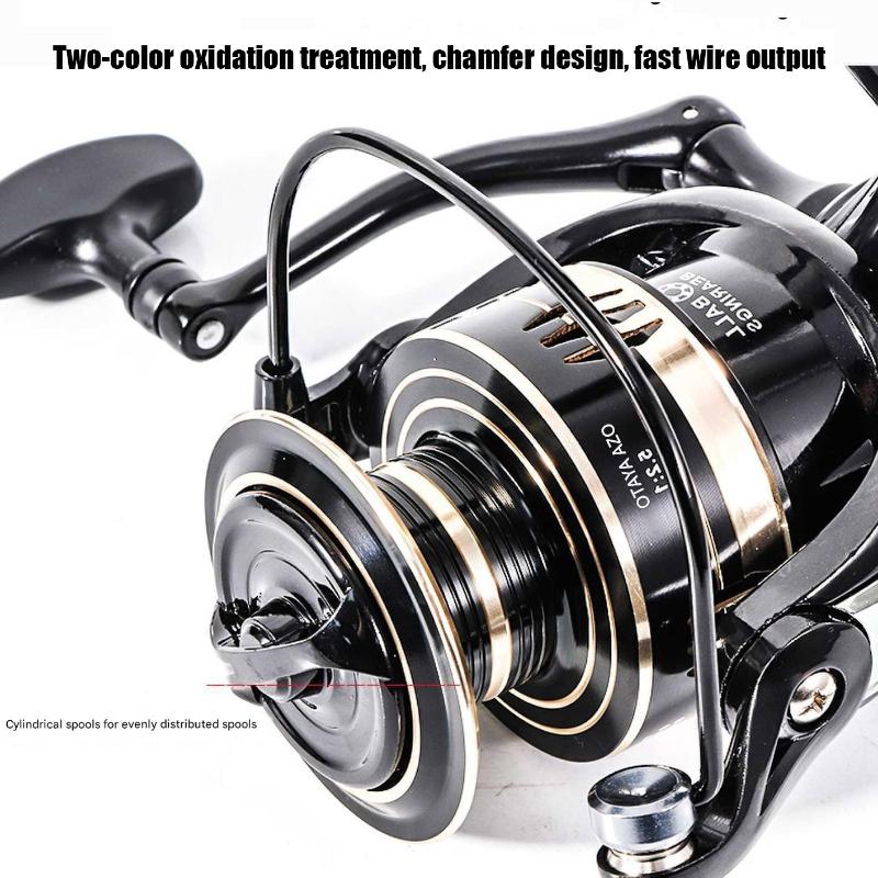 Mavllos MG Naviják s rotujícím rotorem Rychlost 5.2:1 Hladký Dlouhý Nához Heavy Duty pro Velké Ryby CNC Kovové Tělo Dvojitá Ložiska Rybářský Naviják