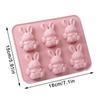 Easter Bunny Silicone Molds, 3D Bunny Chocolate Mold Easter Rabbit Mould For Baking Cake Pop Jel Ice Cube Trays Candles Soap