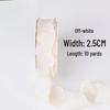 2.5cm Bubble Pleated Ribbon Flower Bouquet & Gift Box Decoration Fishtail Gauze DIY Packaging Ribbon