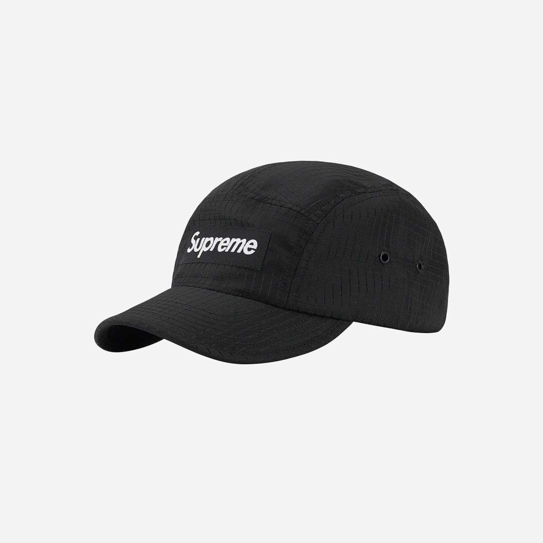 

Supreme Camo Ripstop Camp Cap Black 21FW -