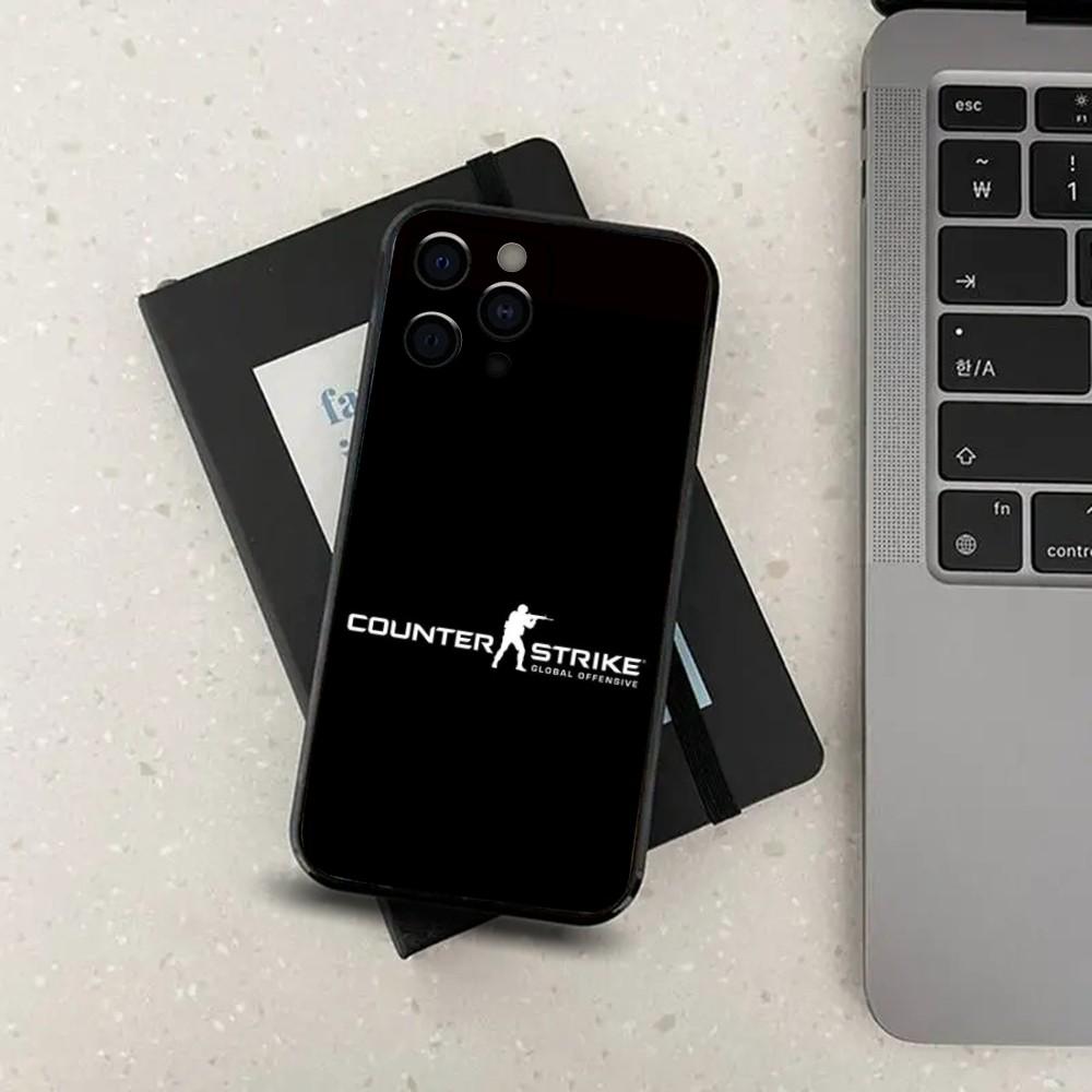 C-Counter Strike 2 CS GO Game Phone Case For Apple iPhone 15,14,13,12,11,Pro,X,XS,Max,XR,Plus,Mini Soft Black Cover