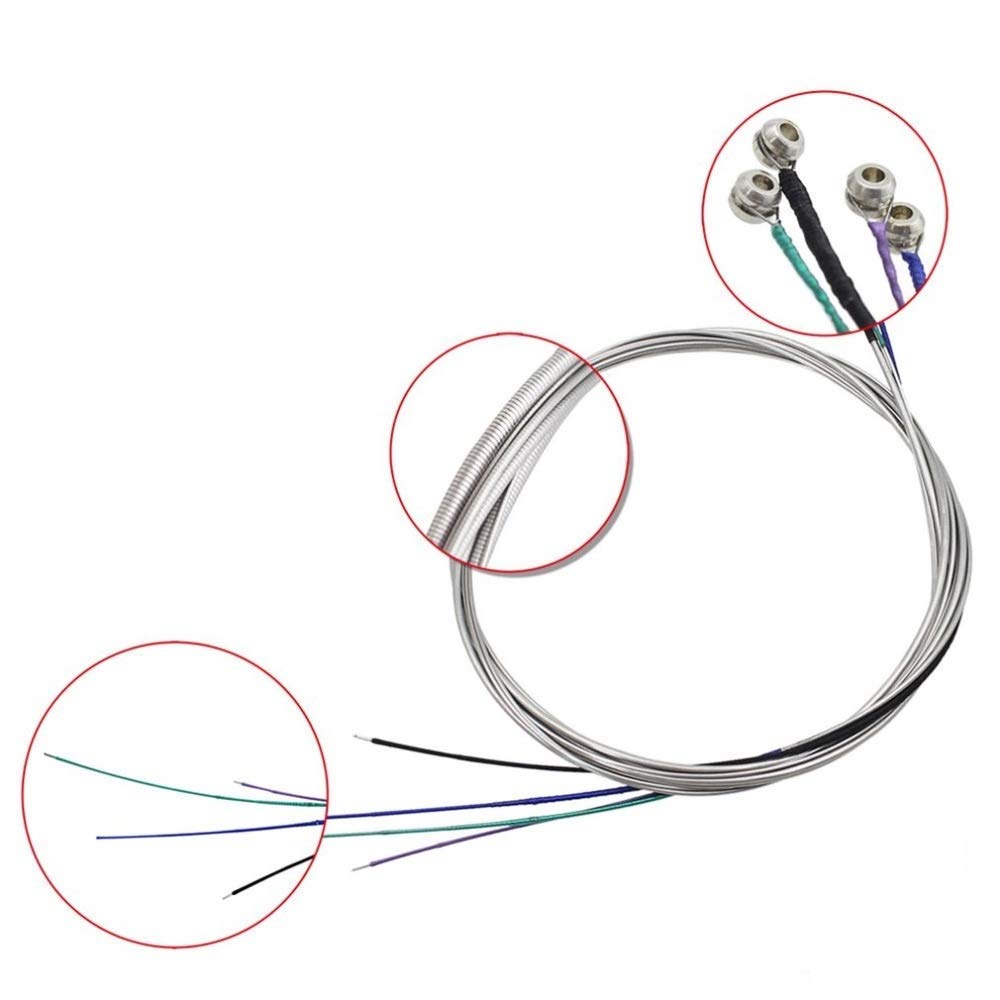 Imelod Cello Strings Full Set (A-D-G-C) Universal Steel Core Nickel-Chrome Winding with Nickel-Plated Ball Ends for 44, 34, 12, and 14 Cellos