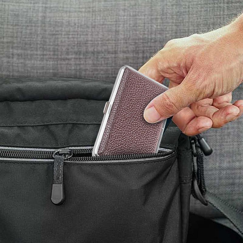 Leather Cigarettes Case Creative Classic 20-piece Pocket Box Cigarettes Storage Reusable PU Leather Cigarettes Container
