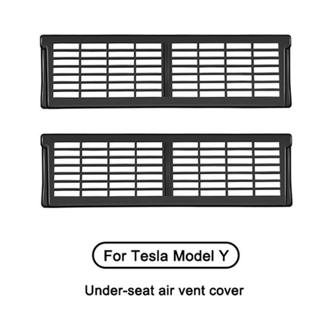 Rear Air Vent Cover For Tesla Model Y Model 3 Highland Upgrade Backseat Conditioning Outlet Protection Grille Mask Decoration