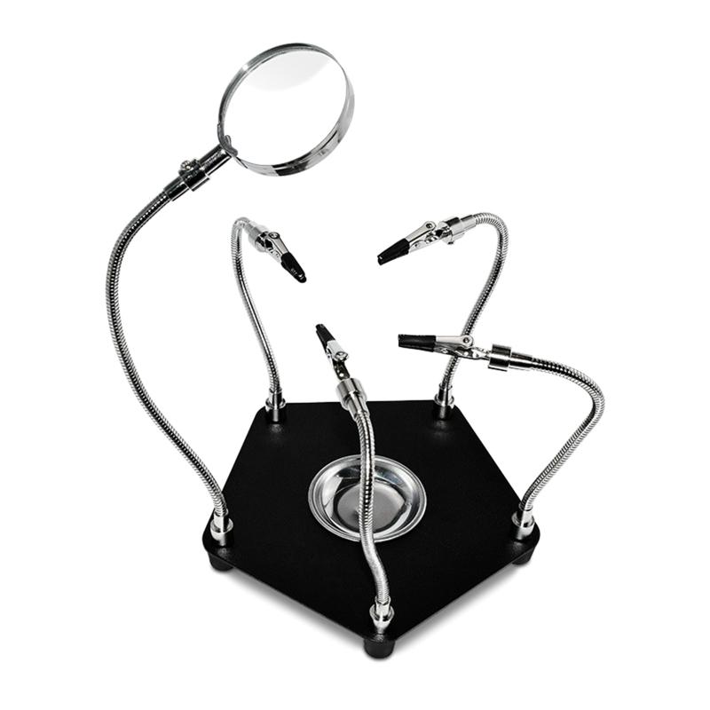 

PCB Circuit Board Holder Flexible Metal Arm Electronic Repair Tool Helping Hand Soldering for RC Hobby Craft Electronic 1