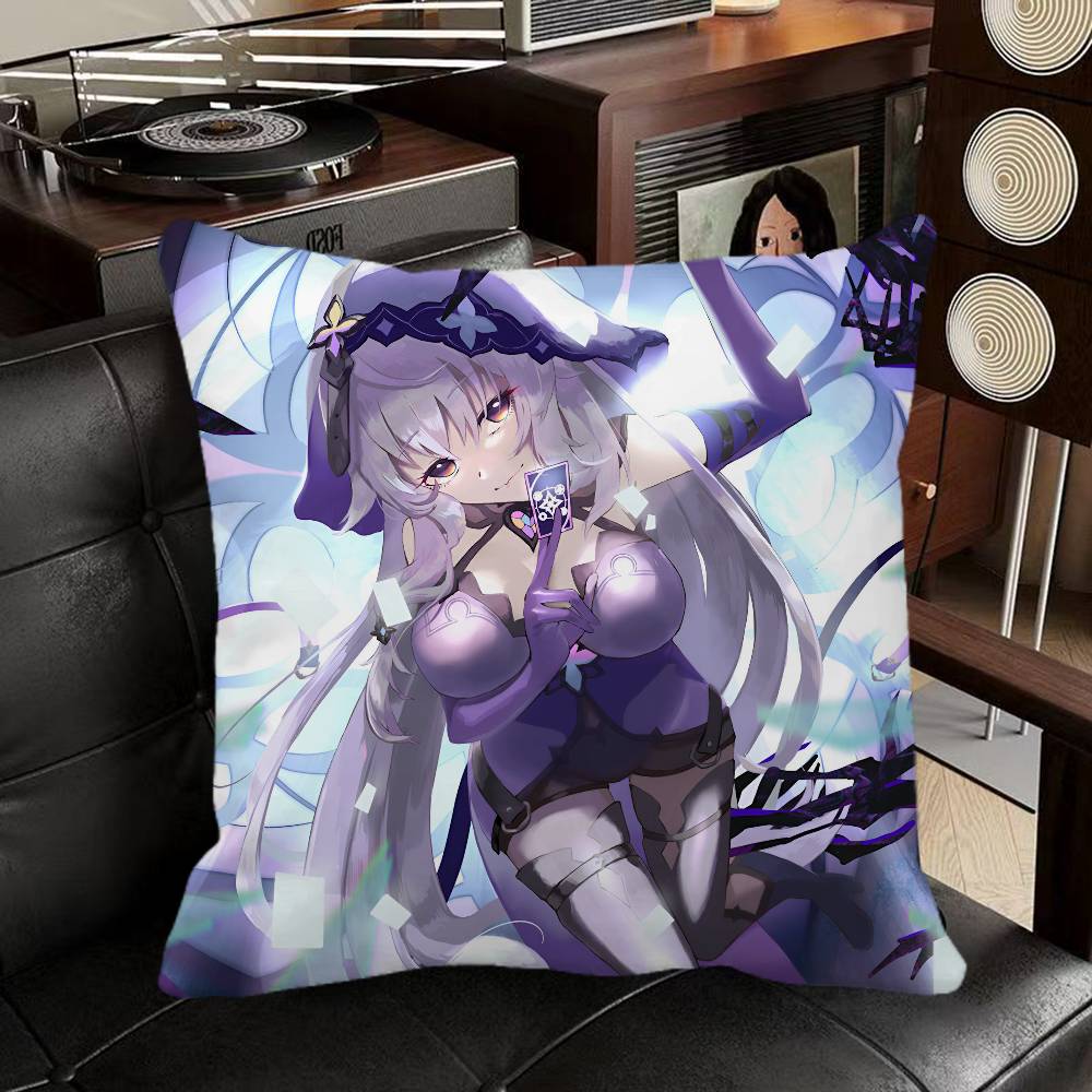 Game Honkai Star Rail Black Swan Pillow Case Square Pillow Bedroom Sofa Leisure Comfort Cushion Car Home Decoration