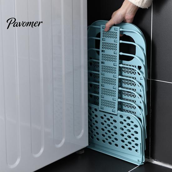 Wall Mounted Clothes Organizer Foldable Laundry Basket, Breathable Hollow Design, Hanging Hamper Space Saving Organizer, for Bathroom Dormitory