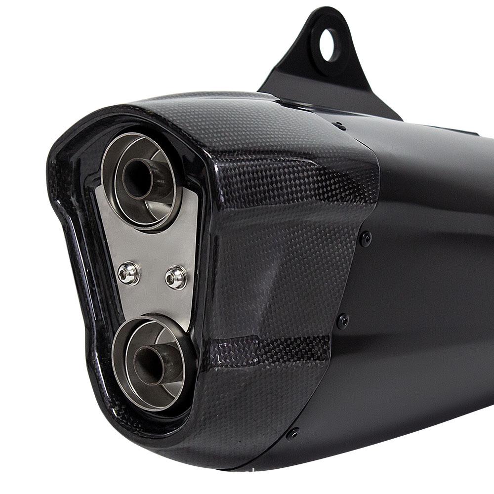 Stainless Steel Carbon Fiber Exhaust Pipe for TMAX 2017-2024
