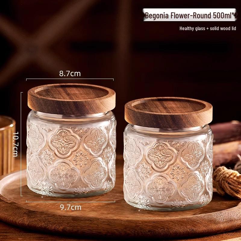 Luftdichtes Glasvorratsglas für Snacks, Trockenfrüchte, Tee, Zucker und Getreide