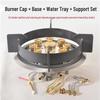 Baishengnu 9-Head High-Power Universal Built-in Gas Stove Burner Set