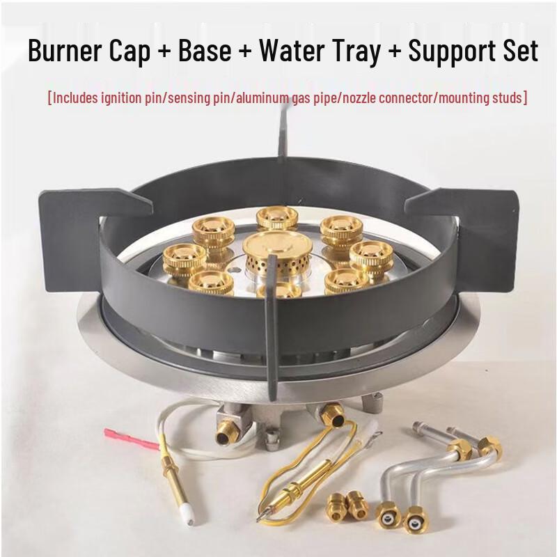 Baishengnu 9-Head High-Power Universal Built-in Gas Stove Burner Set