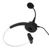 3.5mm Single Sided Business Headphone Adjustable Comfortable Mono Call Center Headset with Microphone for Phones Laptops
