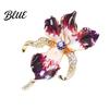 Enamel Flower Brooch Pin Three-Dimensional Iris Design Lightweight Alloy