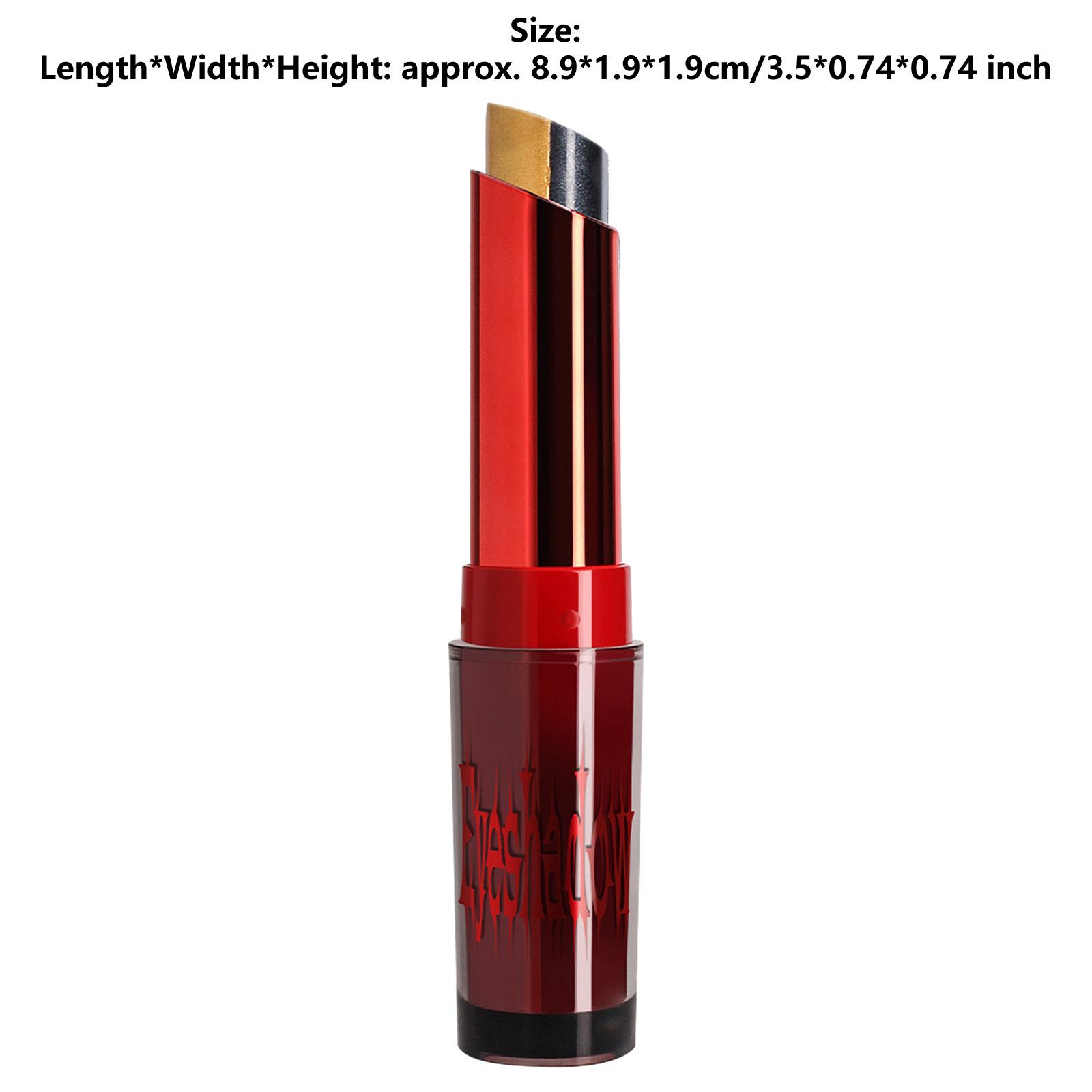 

1 шт. Двухцветные градиентные тени для век Инструмент для макияжа для женщин девушек Мерцающий блестящий косметический аксессуар с шелковистой гладкой текстурой и стойким покрытием One Size