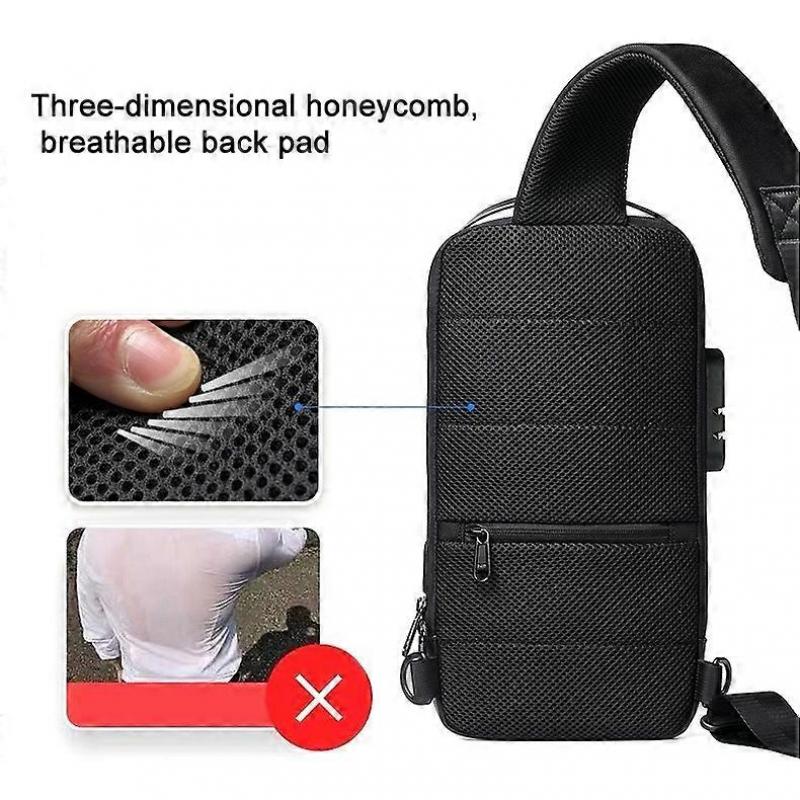 WEIXIER 9530 Men Oxford Cloth Chest Bag Anti-theft Crossbody Bag Sports Backpack Camouflage