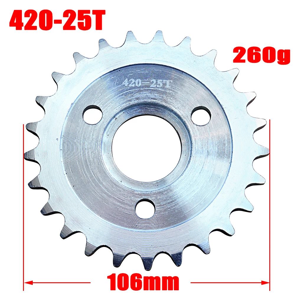 Motorcycle 420-24T 25T 26T 27T 28T 30T Tooth Rear Wheel Chain Disc For Honda Z50 Z50A Z50J Z50R Mini Trail Monkey Bike Universal
