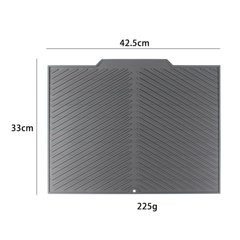 Silicone Draining Board Mat Drying Pad Non-Slip Mats With Raised Edges Countertop Mats For Pot Cup Dish Kitchen Utensils