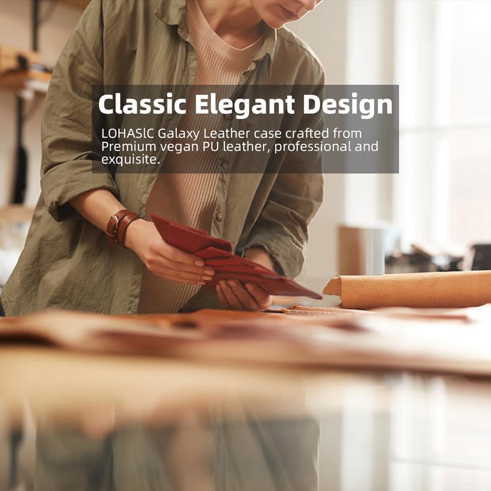 KEYSION Luxus PU Leder Magnetische Hülle für MagSafe für Samsung Galaxy Z Flip 7 5G 7 SE Ständer Kabelloses Laden Handyhülle