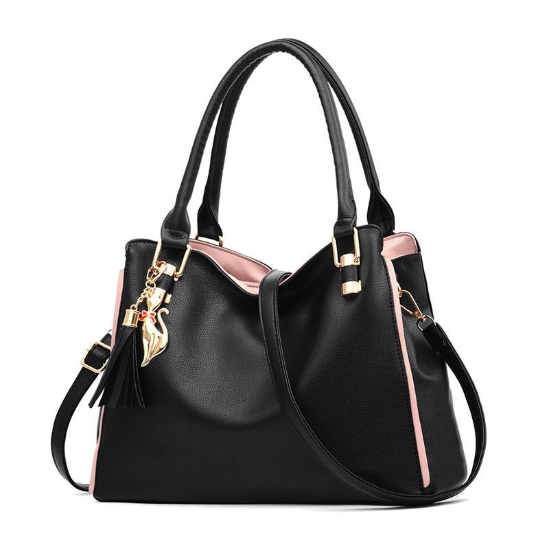 Stylish Soft Leather Mom Bag Large Capacity Trendy Handbag For Women In Wine Red Color