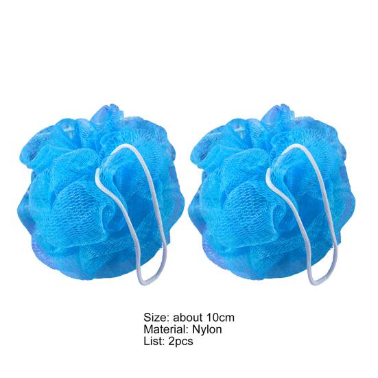 2 Stück Praktischer Reichhaltiger Schaum-Badeball Elastischer Schnelltrocknender Nylon-Duschball für Zuhause