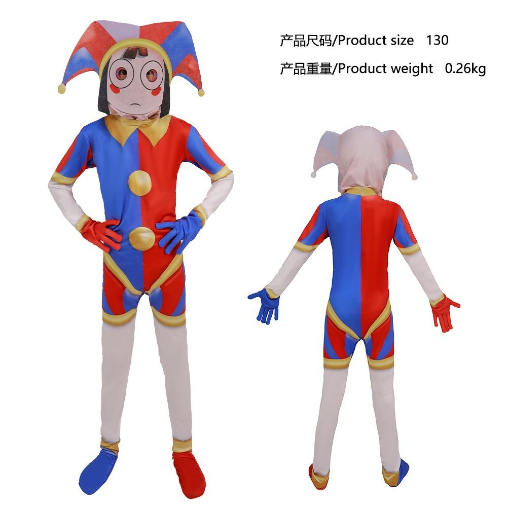 The Amazing Digital Circus Cosplay Costume Pomni Jax Plushie Bunny Caine Ragatha Doll Dress Suit Cosplay Halloween Costume Kids Kids 110&Digital Circus Cos