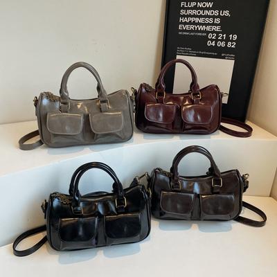 Premium weiche Leder Lokomotivtasche neue Mode vielseitige Handtasche einzelne Schulter Umhängetasche Mehrfachtaschen Kissen-Tasche