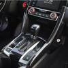 ABS Plastic Car Interior Gear Shift Panel Strips Trim Sticker for Honda Civic 2016-2021 Carbon Fiber Look Accessories