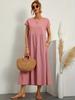 2024 European & American Solid Color Sleeveless Loose Cotton-Linen Pocket Women's Dress