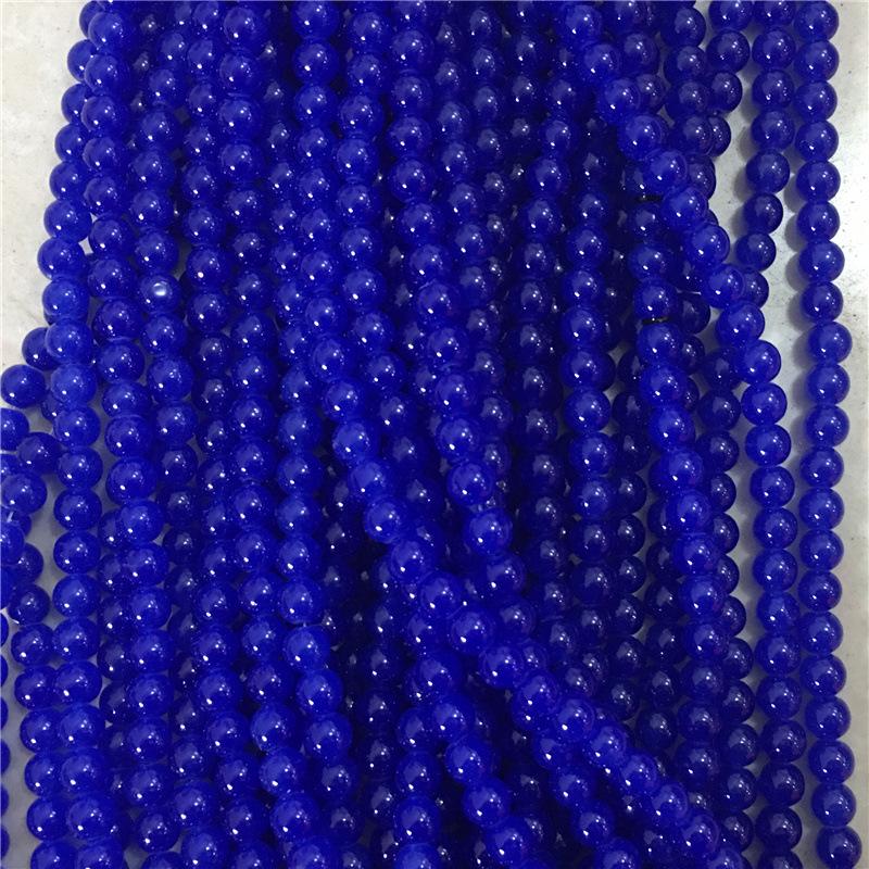 8MM Glossy Synthetic Jade Agate Glass Beads for Bracelets, Necklaces, Hairpins - Round Imitation Jade Loose Beads