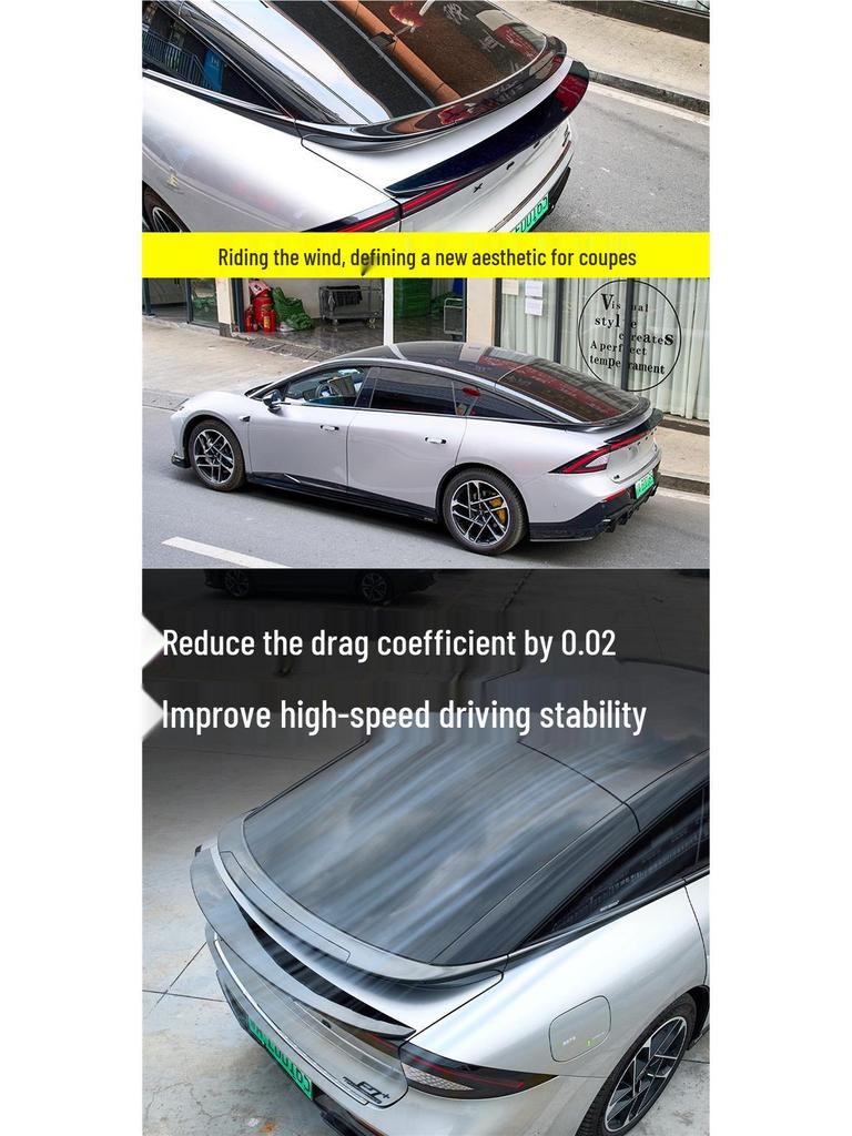Xiaopeng P7+ Sport Rear Spoiler No-Drill Car Accessory