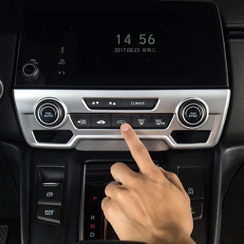 ABS Car Interior Center Console Air Condition AC Switch Button Panel Cover Trim For Honda Crv CR-V 2017 2018    2022