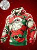 3D Print Christmas Fleece Hoodie Funny Santa Stuck In Chimney Reindeer Snow Scene Pullover Long Sleeve Holiday Sweatshirt
