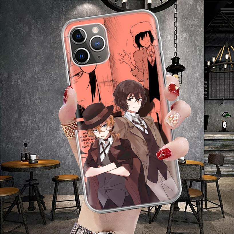 Bungo Stray Dogs Manga Soft Phone Case For IPhone 11 17 Air 16E 16 Pro Max 15 + 14 Plus 13 Mini 12 Apple 7 SE 8 Fundas Coque 11
