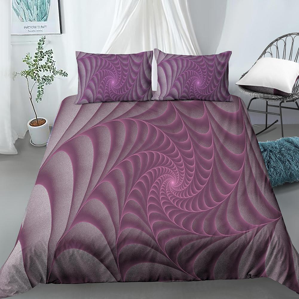 Geometric Duvet Cover Set Bohemian 3D Print Polyester Comforter Cover King Queen Twin Size with Pillowcase for Kids Boys Girls