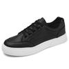 Men's Leather Casual Shoes Fashion Comfortable Lace-up Sneakers Shoes Classic All-match Sport Shoes Soft Low Top Business Shoes