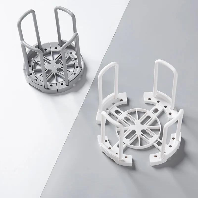 1pc Retractable Desktop Bowl Holder Home Removable Dishes Storage Rack Durable Bowl Storage Shelves Drain Cup Shelf for Kitchen