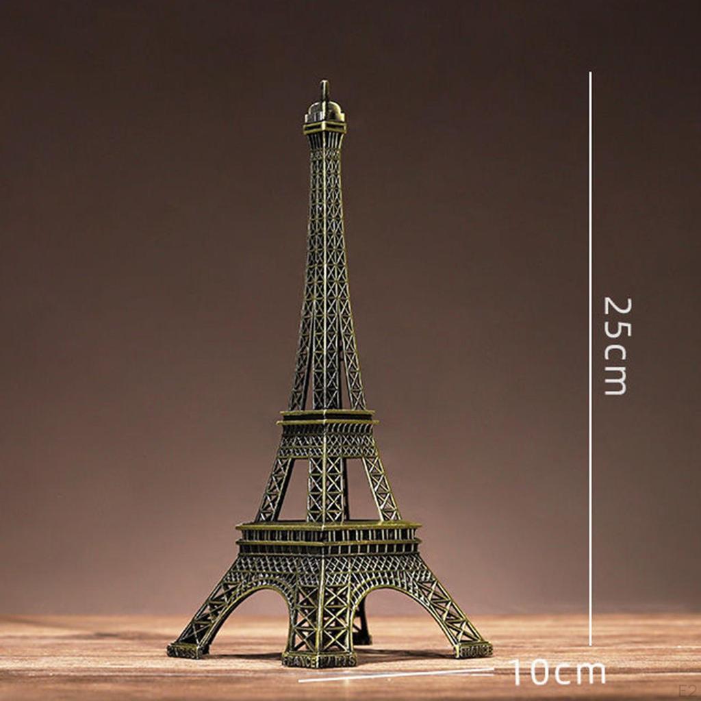 Statue Model Architecture Toy Iron Creative Home Decor Figurine for Theme Party Mantels Living Room