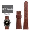 Soft Vintage Leather Watch Band 22mm For Tudor Strap Black Bay 1958 41mm GMT Pelagos Folding Buckle Black Brown Blue Wristband